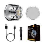 Magnetic Rotating 6-Blade Bald Head Shaver – Full-Body Washable, Type-C Fast Charging Balding Clipper