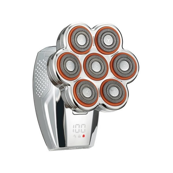 New Electric Shaver & Beard Trimmer – Rechargeable, Full-Body Washable, 7-Blade Self-Balding Hair Clipper